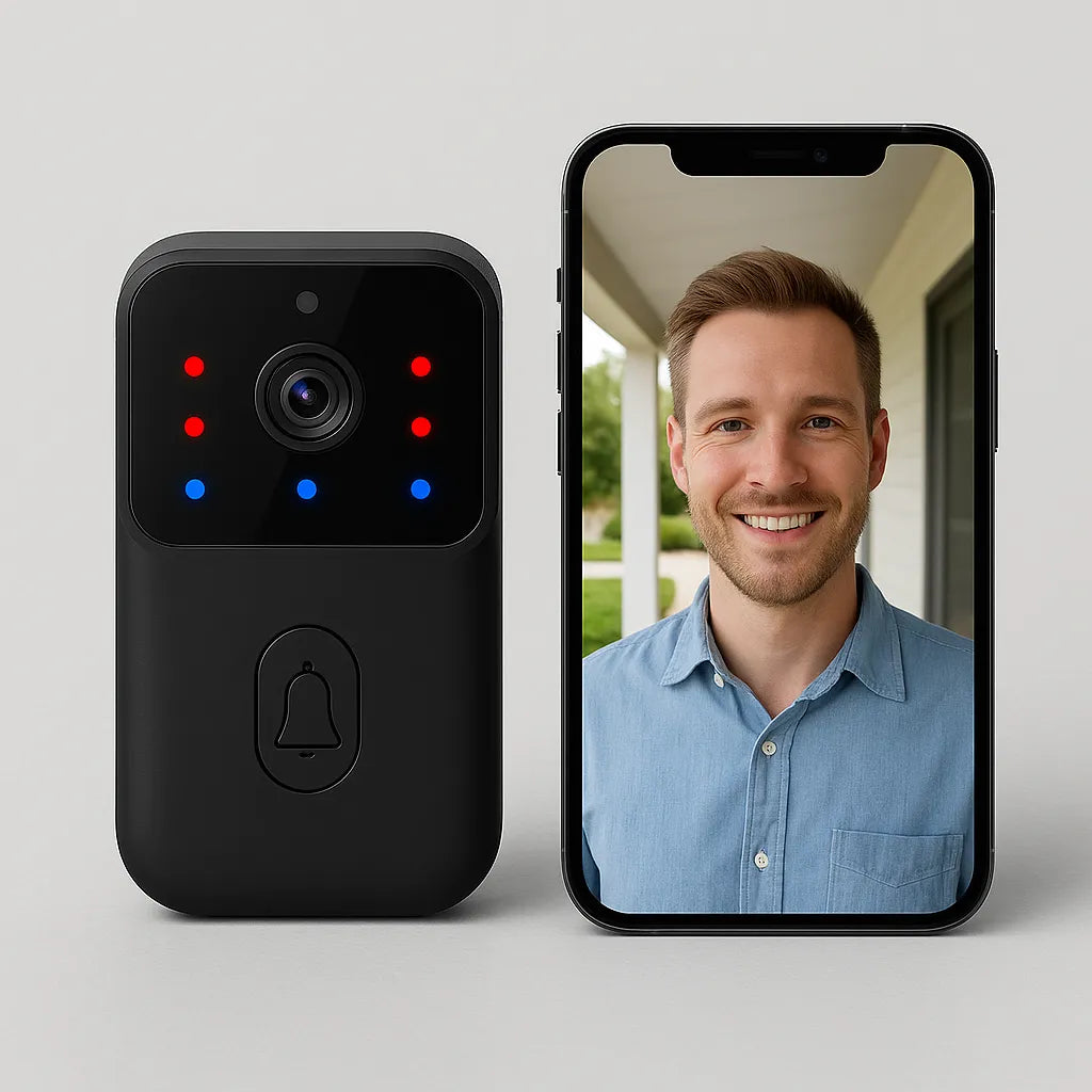 Secure Vista WiFi Video Doorbell Camera – Smart Wireless Doorbell with Color Night Vision, 2-Way Audio & App Control