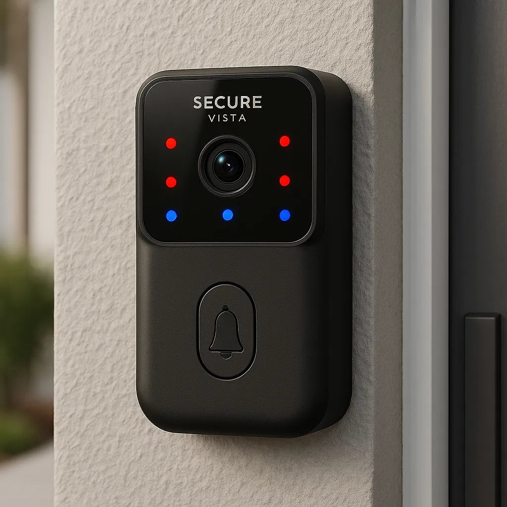 Secure Vista WiFi Video Doorbell Camera – Smart Wireless Doorbell with Color Night Vision, 2-Way Audio & App Control