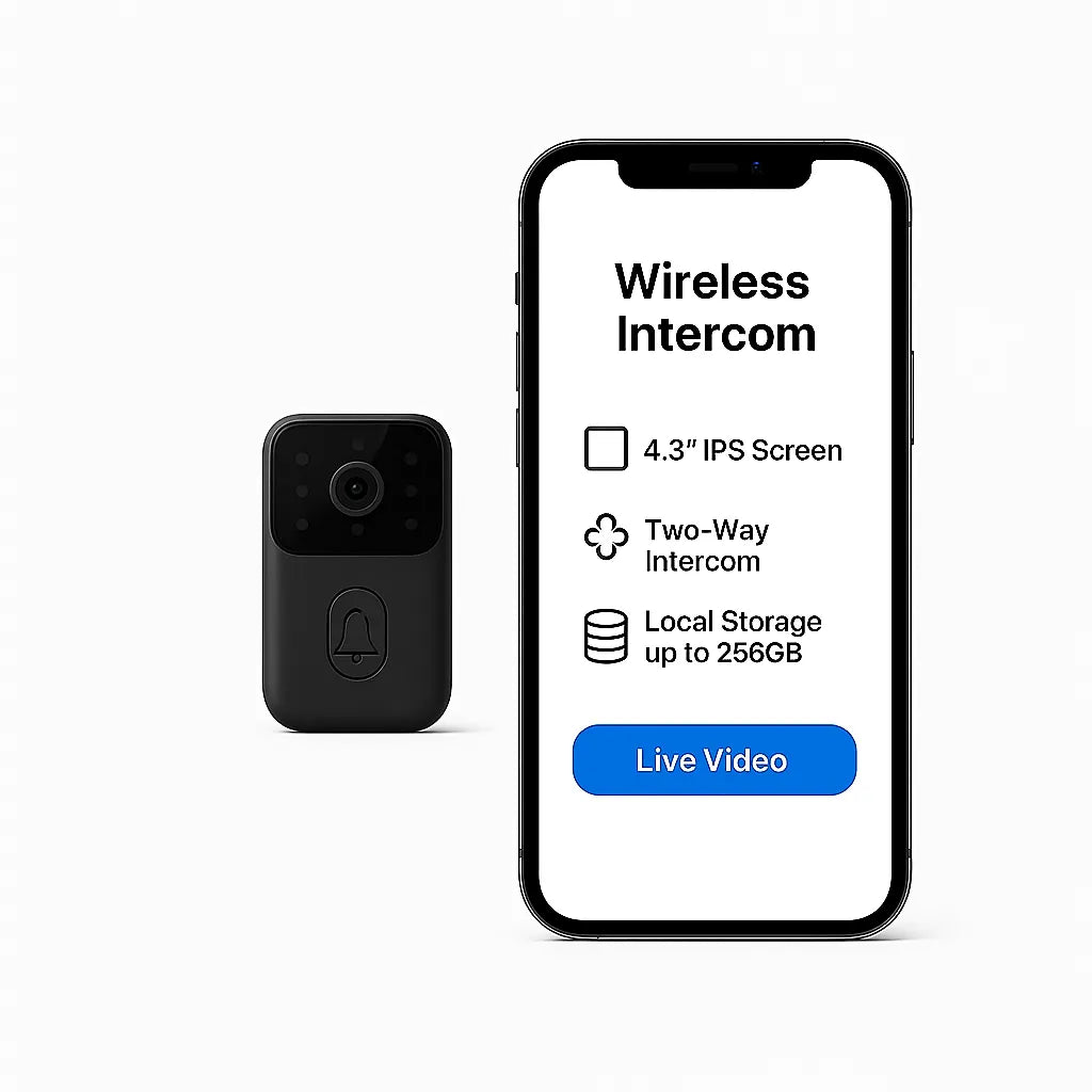 Secure Vista WiFi Video Doorbell Camera – Smart Wireless Doorbell with Color Night Vision, 2-Way Audio & App Control